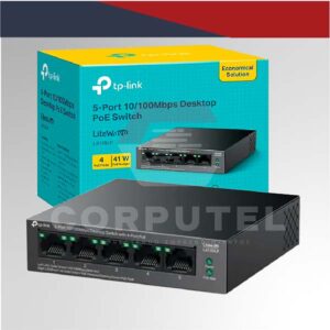 SWITCH DE 5 PUERTOS 10/100MBPS CON 4PUERTOS - LS105LP