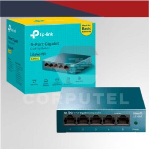 SWITCH DE 5 PUERTOS GIGABIT CASE METALICO SERIE LITEWAVE - LS105G