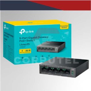 SWITCH DE 5 PUERTOS GIGABIT CON 4PUERTOS POE - LS105GP